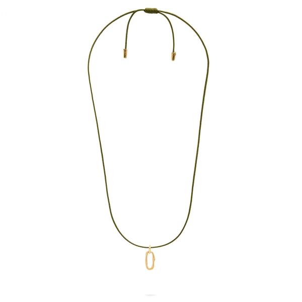 X306OLV.SGP halskette paracord silber goldplated SXM - Bambu Collection