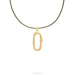 X306OLV.SGP halskette paracord silber goldplated SXM - Bambu Collection