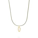 X306OLV.SGP halskette paracord silber goldplated SXM - Bambu Collection