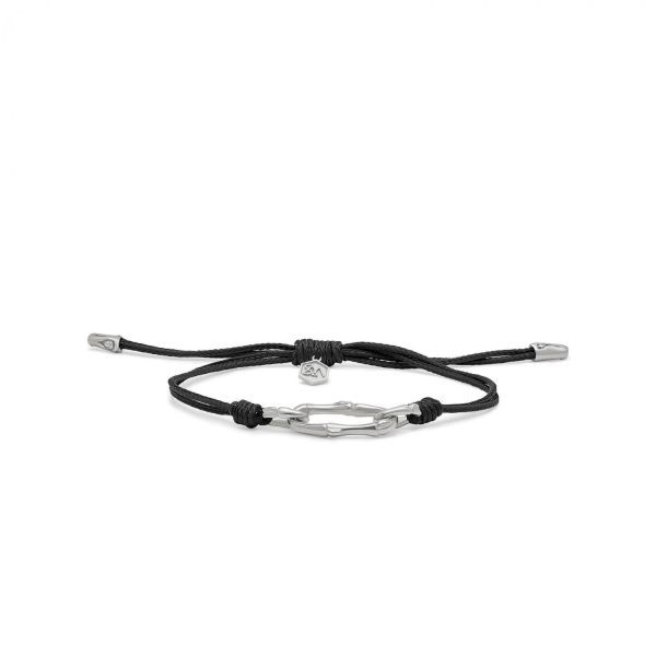 X310BLK armband paracord silber