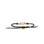 X310BLK.SGP armband paracord silber goldplated SXM - Bambu Collection