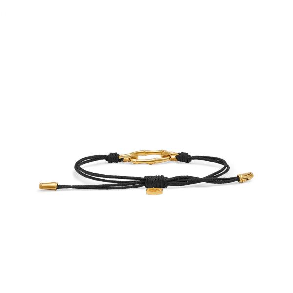 X310BLK.SGP armband paracord silber goldplated SXM - Bambu Collection