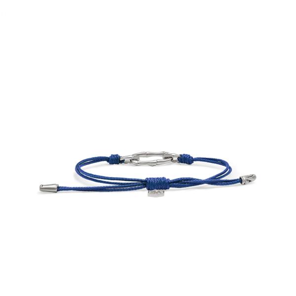 X310BLU armband paracord silber SXM - Bambu Collection