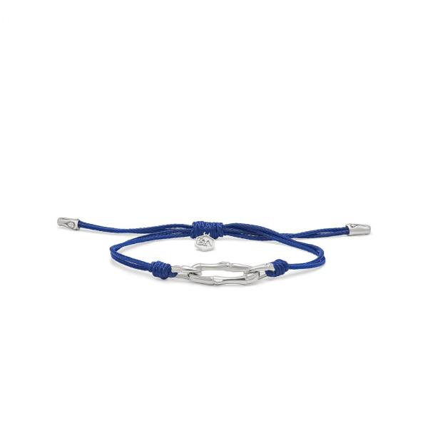 X310BLU armband paracord silber SXM - Bambu Collection