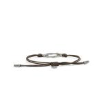 X310BRN armband paracord silber SXM - Bambu Collection