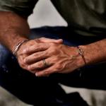 X310BRN armband paracord silber SXM - Bambu Collection
