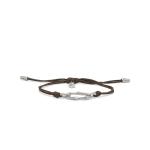 X310BRN armband paracord silber SXM - Bambu Collection