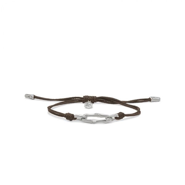 X310BRN armband paracord silber