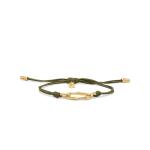 X310OLV.SGP armband paracord silber goldplated SXM - Bambu Collection