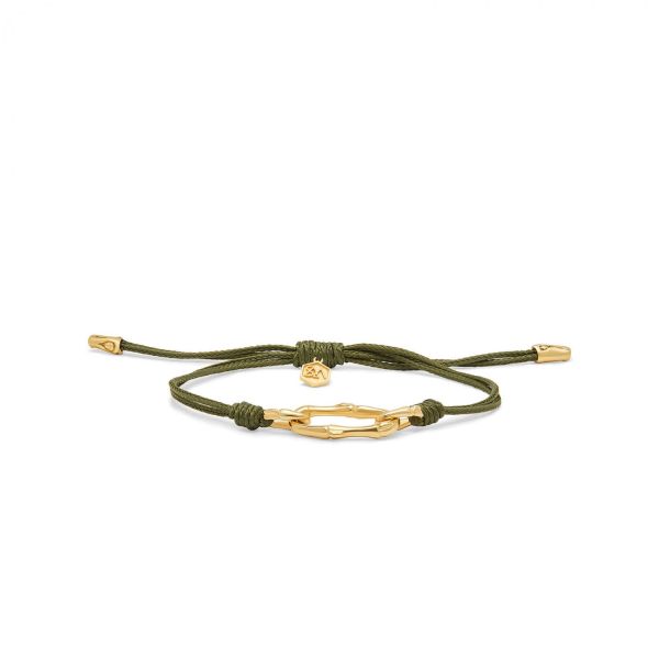 X310OLV.SGP armband paracord silber goldplated