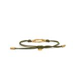 X310OLV.SGP armband paracord silber goldplated SXM - Bambu Collection