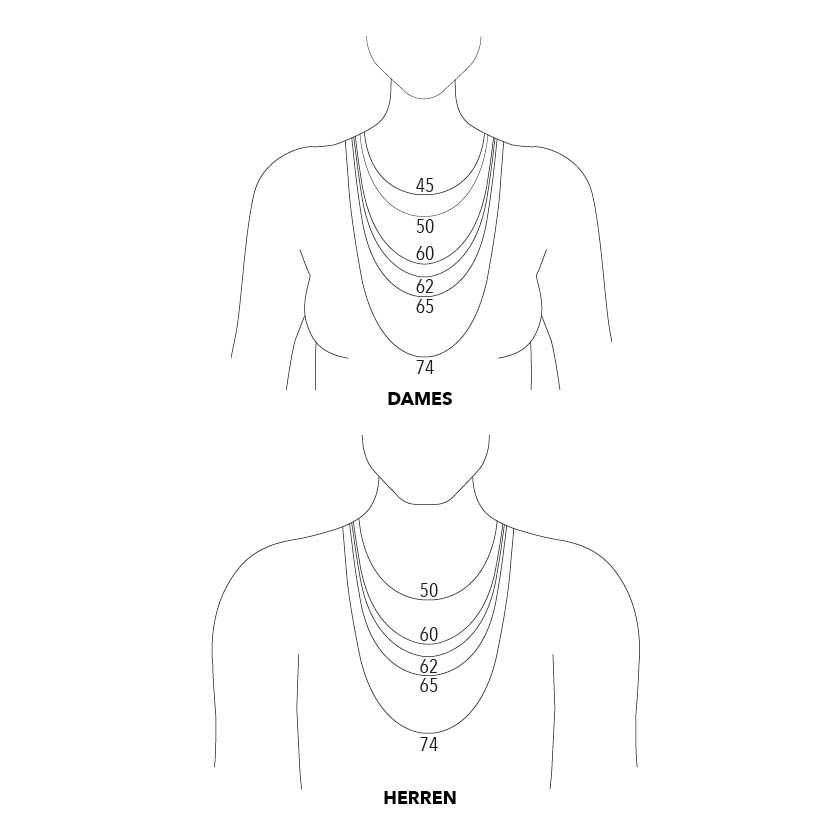 WIE ERMITTLE ICH DIE LÄNGE EINER HALSKETTE?
